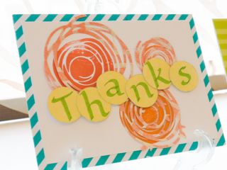 Thanksカードを作りましょう!