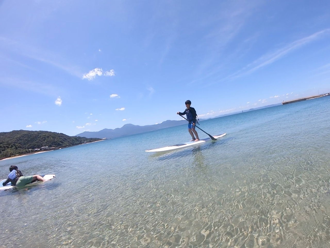 SUP×糸島】安定感抜群のボード使用で初心者でも安心