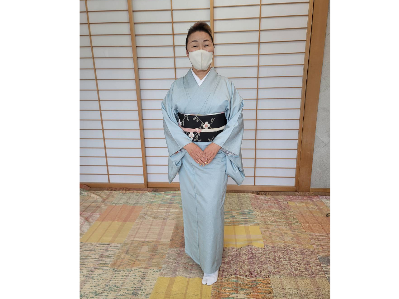 【着物☆着付け体験(お着物・持参)】前結び(お太鼓)なので納得のゆく結び方ができ...