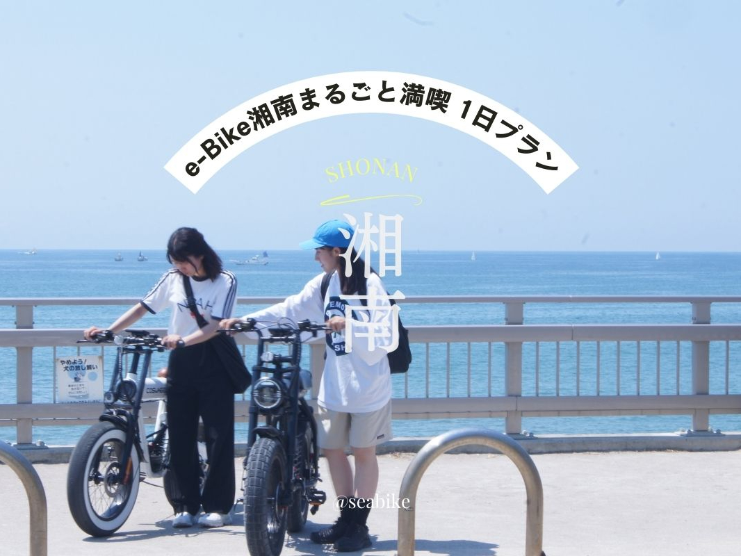 【【湘南・E-Bike 1日レンタル】◆藤沢駅北口から徒歩1分◆E-Bikeで湘...