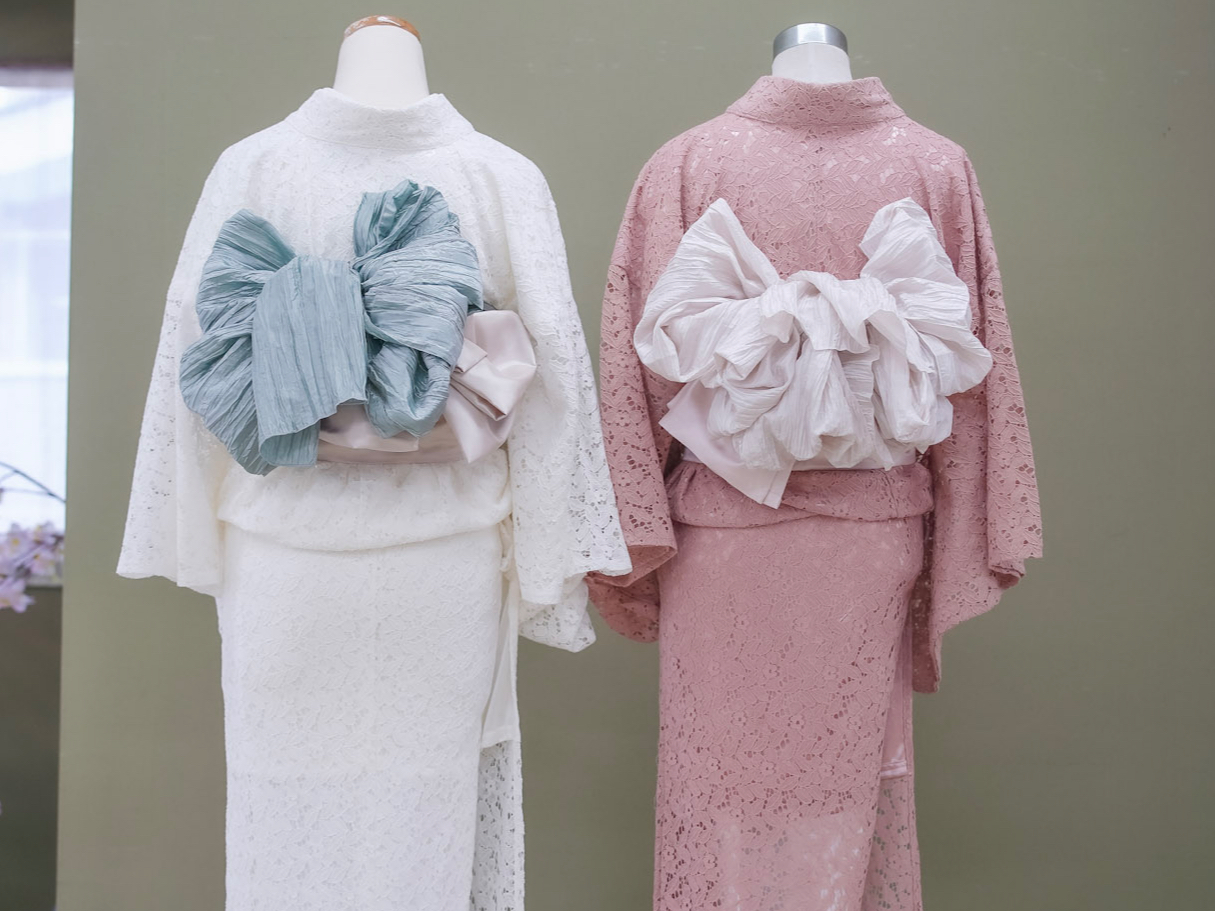 レース着物×兵児帯追加