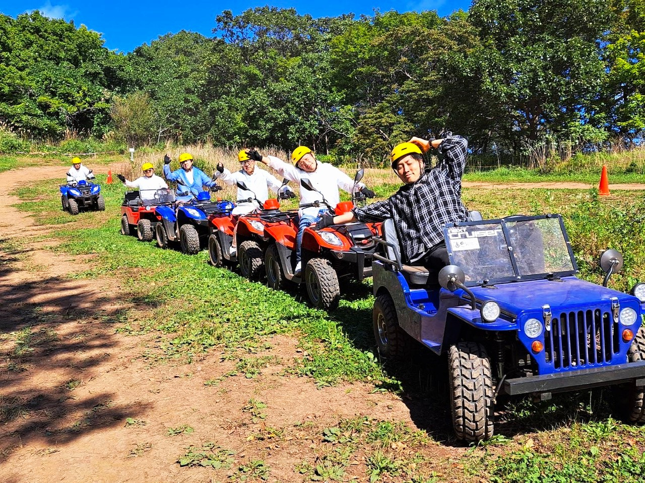 四輪バギー体験】森を疾走！爽快感を楽しんで！<同時に4台まで走行可能