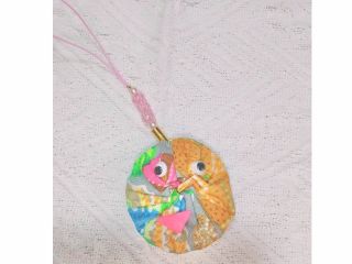 ヨーヨーキルトのストラップ♪オリジナルの表情に♪