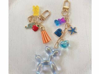完成見本【左:ショート 右:ロング】1個ずつの計2個作れます♪