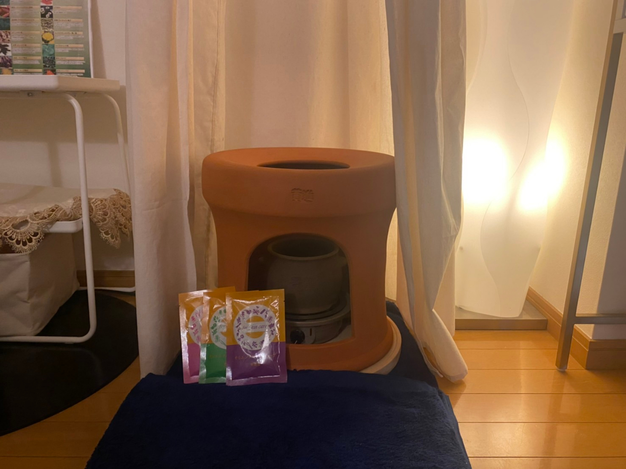 温活☆【無農薬オリエンタルハーブ】□黄土よもぎ蒸し40分/アフター 