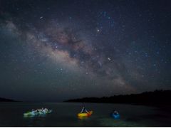 肉眼で天の川も見えるほど沢山の星が見えます