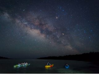 肉眼で天の川も見えるほど沢山の星が見えます