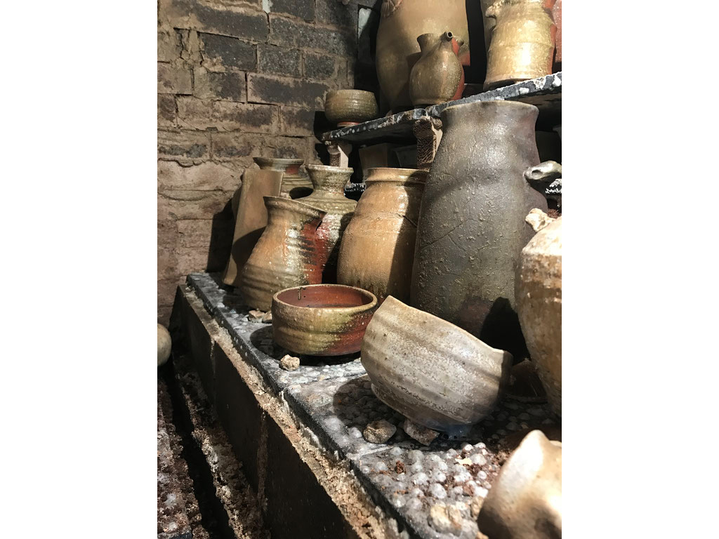 登り窯による焼成作品