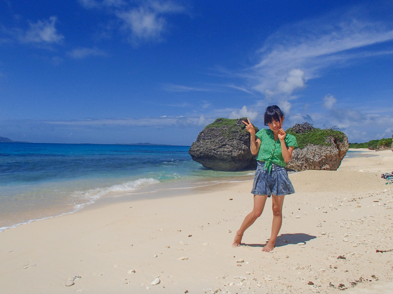 ビーチで映え写真をたくさん撮ろう
