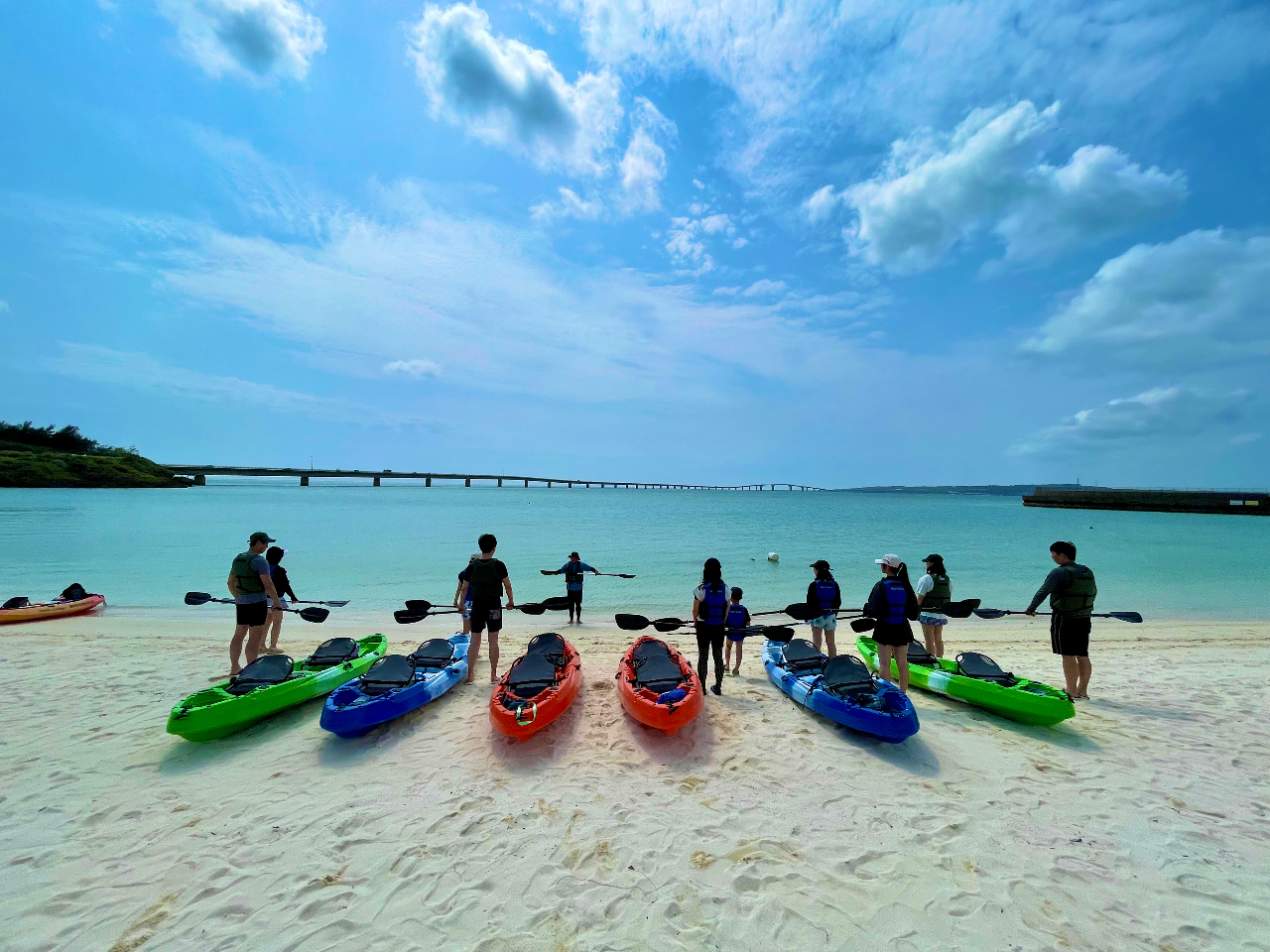 知らないお客さん同士もカヤックどぅすになりましょう!
