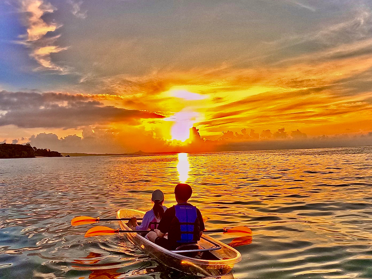 ウミガメさんと一緒にサンセットを見よう♪