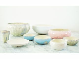 ろくろで作った作品は、売り物のように薄く綺麗な作りで完成します!