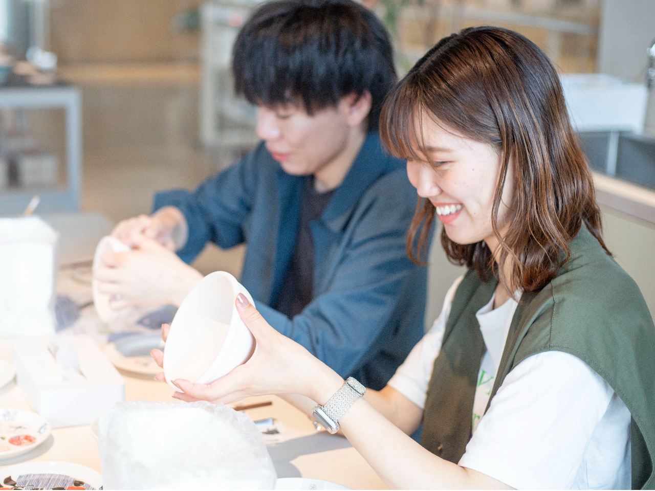 転写体験 マグカップ、お茶碗、パン皿など選べるmy食器づくり~11:00~