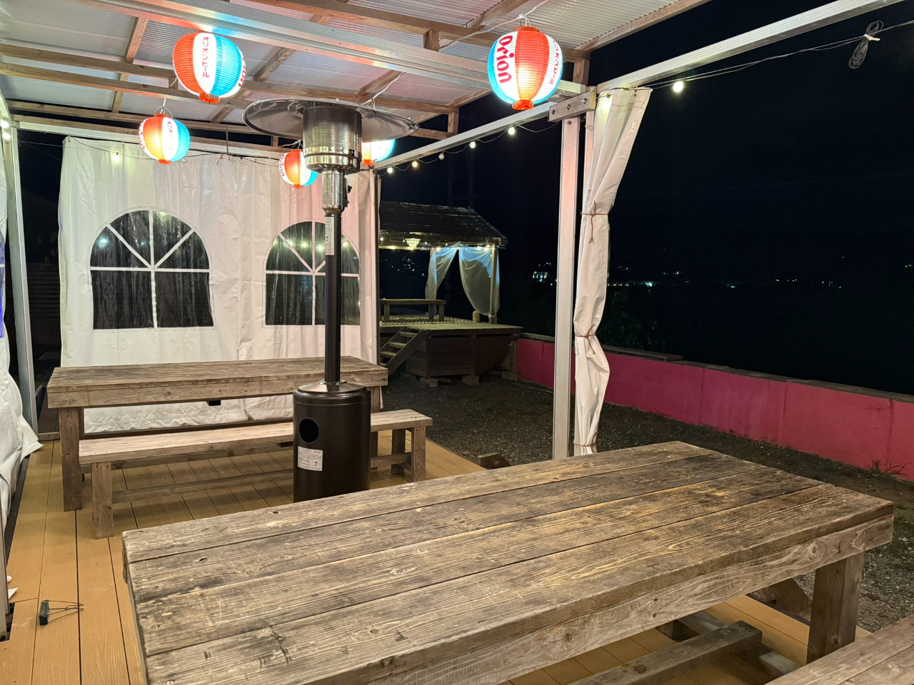 防寒雨天対策!野外専用大型ガスストーブ・ぽかぽかウィンターバーベキュー