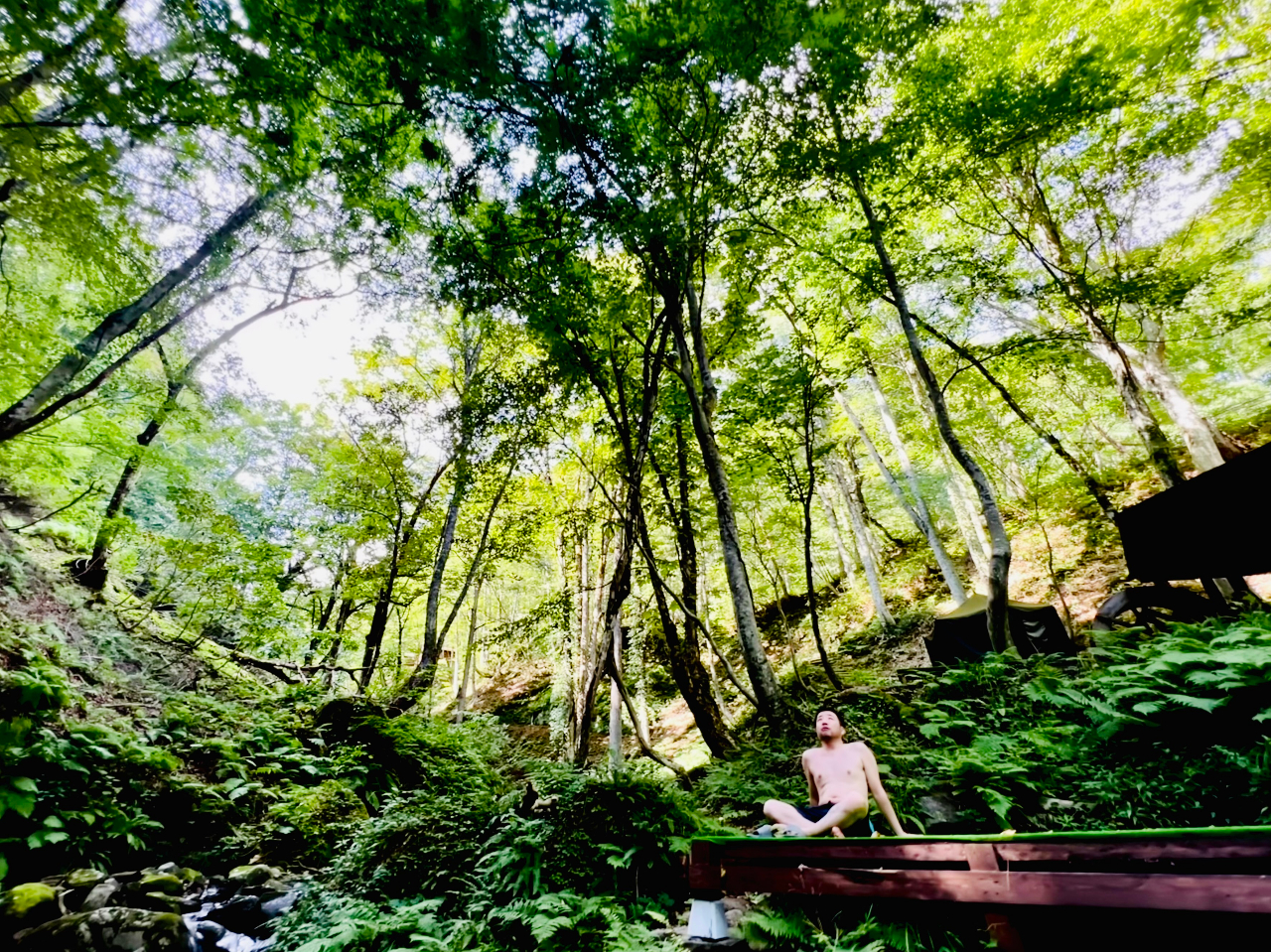 森の渓流(沢)で整ってみませんか?!