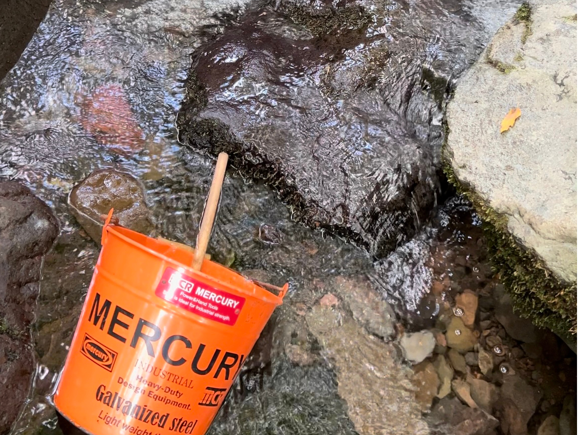 渓流(沢)で水の準備もOK