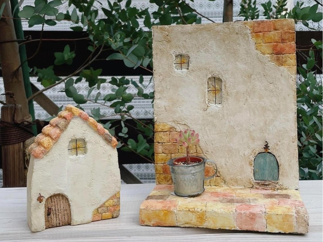 ☆ワンデーレッスン☆ モルタル鉢の手作り体験♪/モルタル造形教室