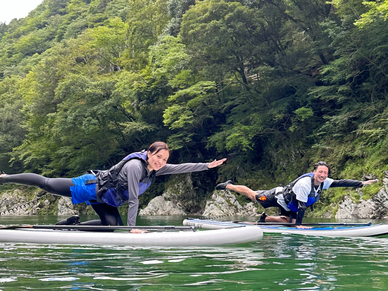 平日はこちら〉＼仁淀BLUEの源流でSUP体験☆／SUP初体験の方やまったり