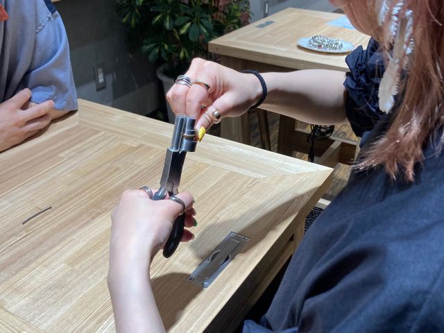 カットした線を曲がるところからスタート