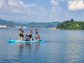 海の上でBIGSUP散歩は、とても気持ちがよくリフレッシュできます。