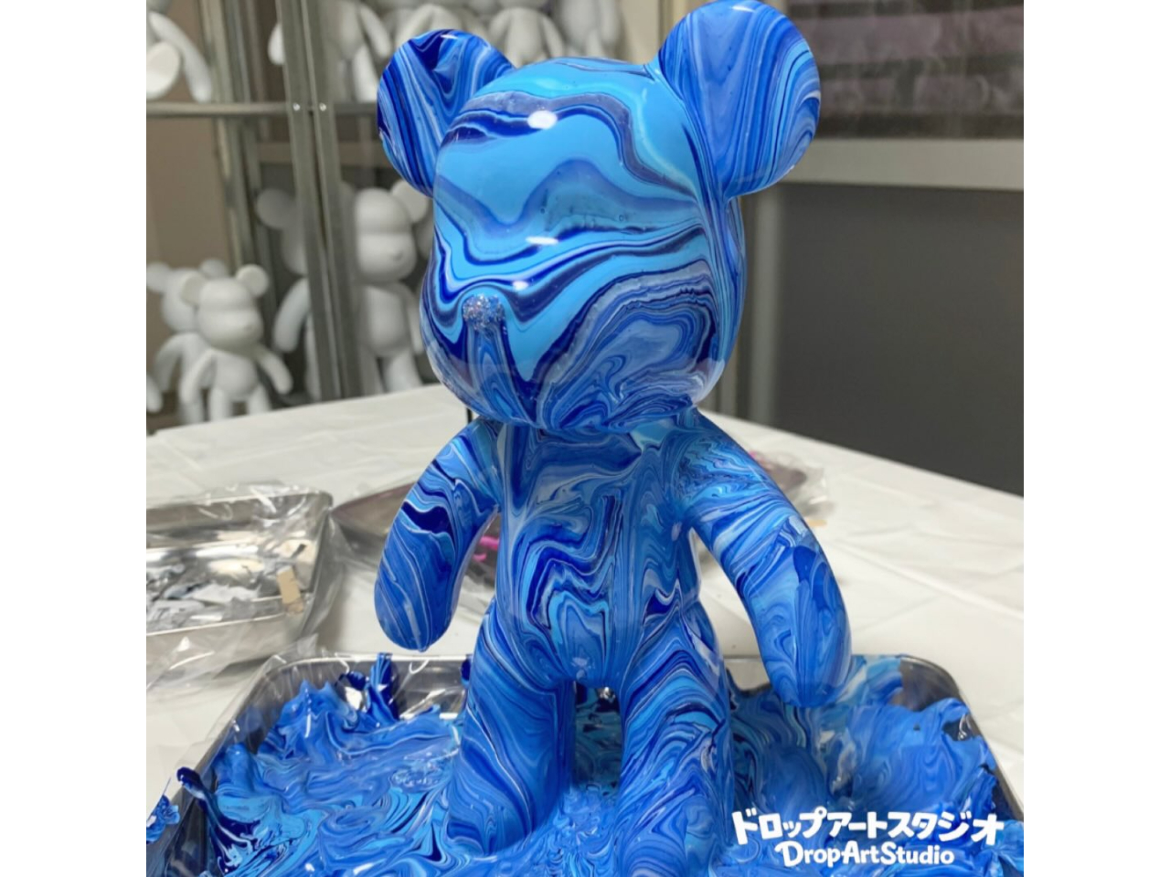 完全予約制・少人数制】世界に一つだけのベアアート制作！絵の具を流し