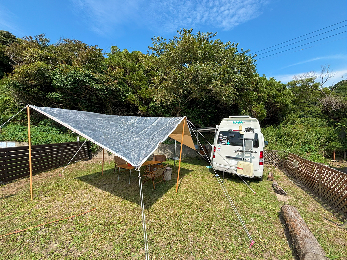 サイト内であればレイアウト自由!(写真は柵ありサイトM)