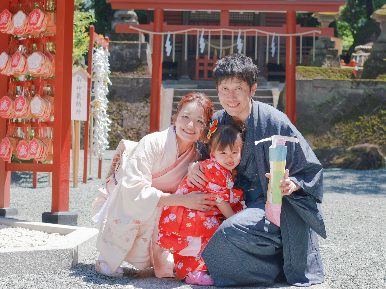 着物体験・ロケーションフォトの様子