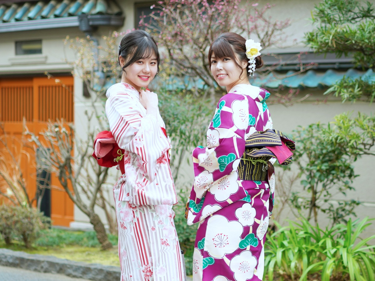 オリジナル帯結び、後ろ姿もかわいい♪