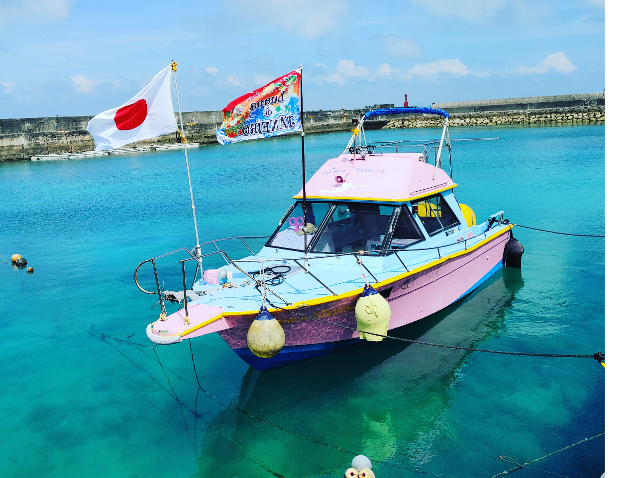 改装したてのかわいい船で出航します!