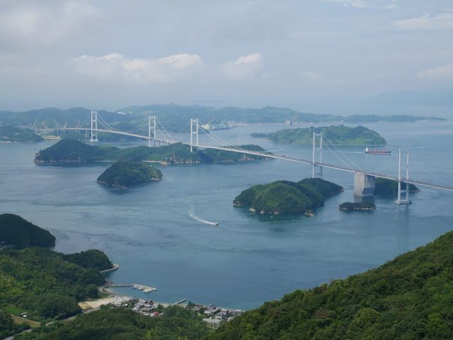 亀老山展望台からの景色
