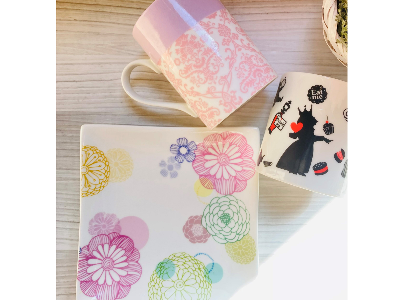 スクエアプレート・マグカップ