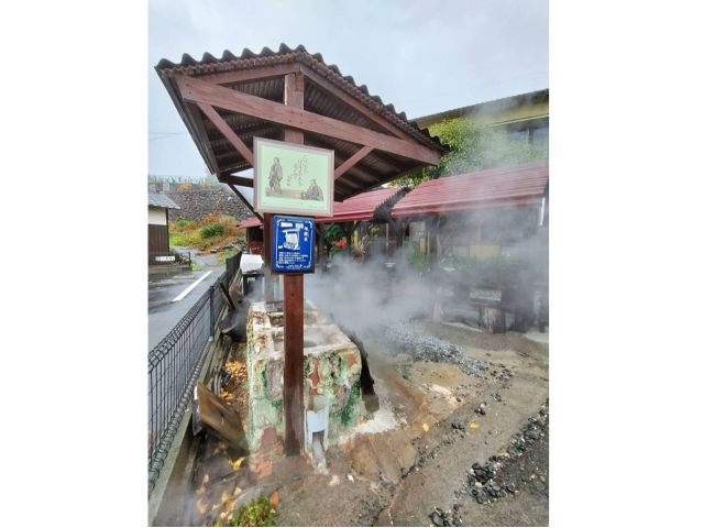 天然の蒸気を利用した『地獄蒸し窯』散策中いろんな場所で見ることができます!