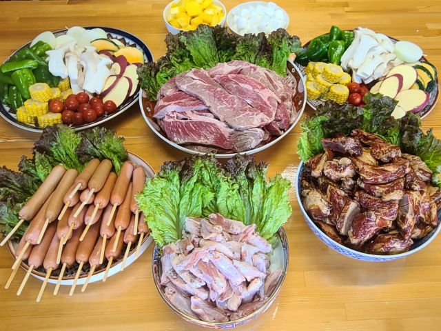お肉は大人も子供も1人前500gです