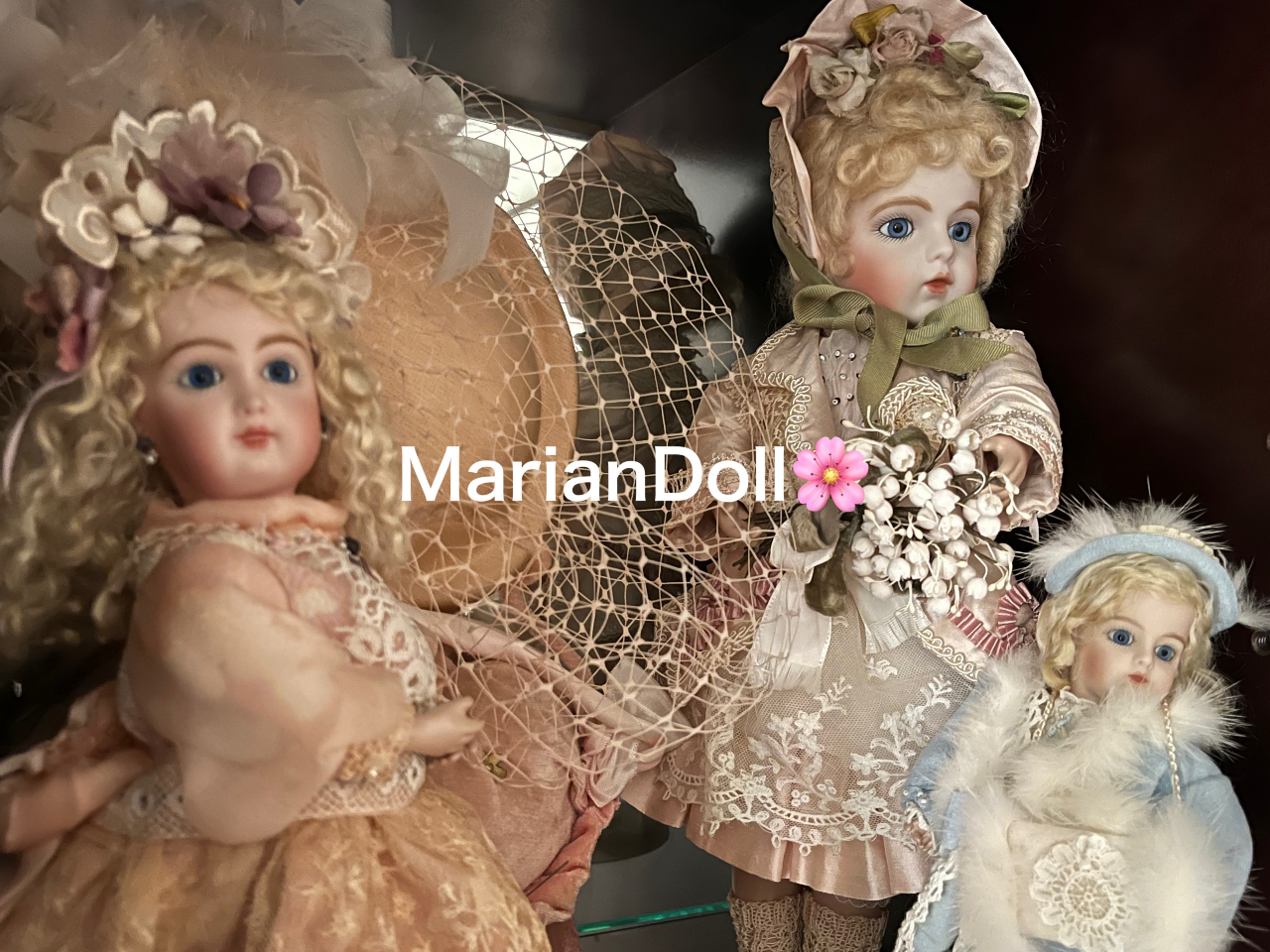 アンティークドールの復刻版を作るビスクドール のアトリエ MarianDollでは、2cmミニチュアドールから60pのお人形を製作しています。