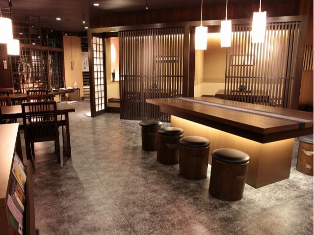 そば扇の店内です。