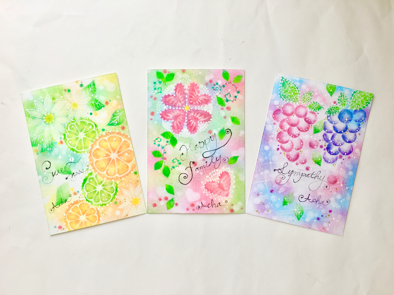 フルーツ言葉のパステリア書講座