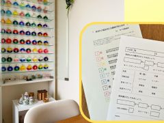 作る前に、カラーセラピーや数秘術についてわかりやすく説明します。自分のラッキーカラーやライフサイクルもわかるので、万華鏡作りの参考になると好評です。