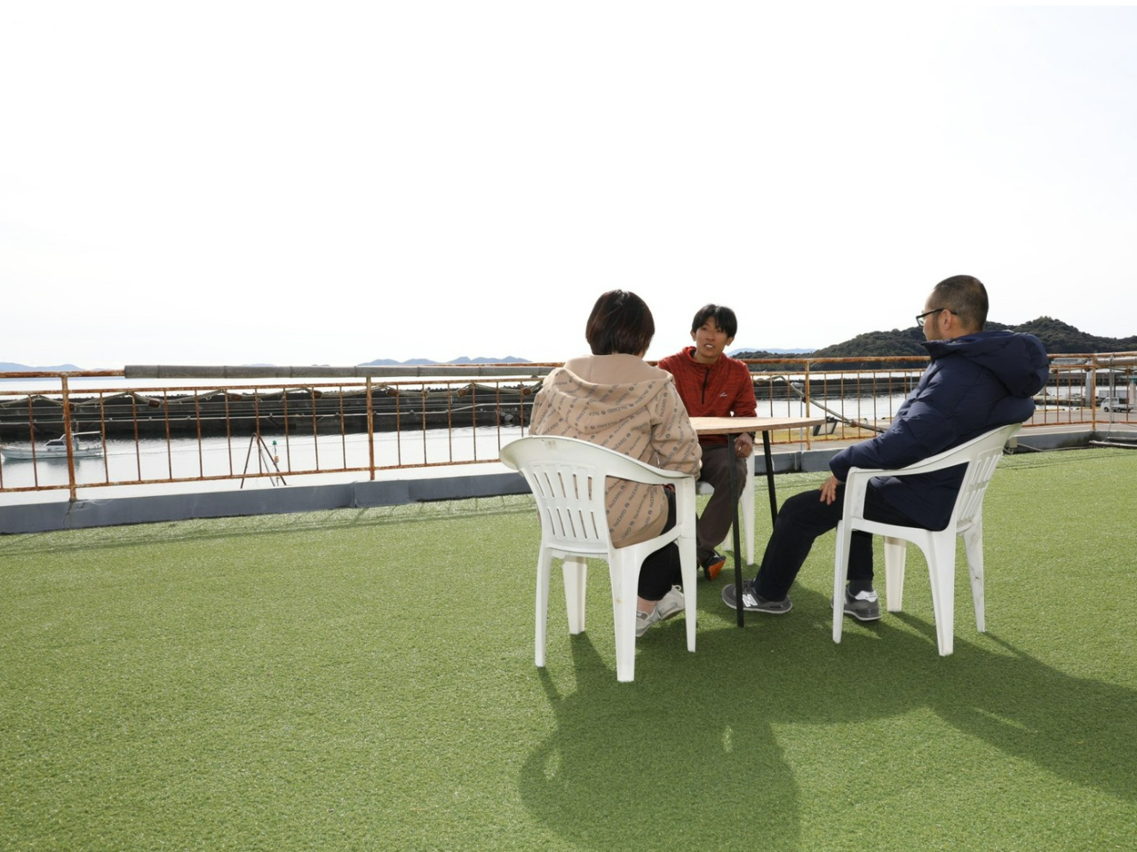 屋上で休憩もできます♪