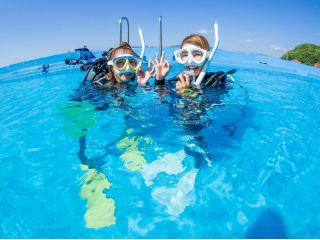 海の横にある海水プールで体験ダイビング!