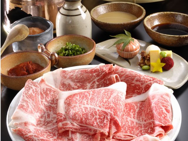 肉の銘店グランドホテル浜松・民芸割烹「いなんば」伝統の国産牛しゃぶしゃぶ※イメージ