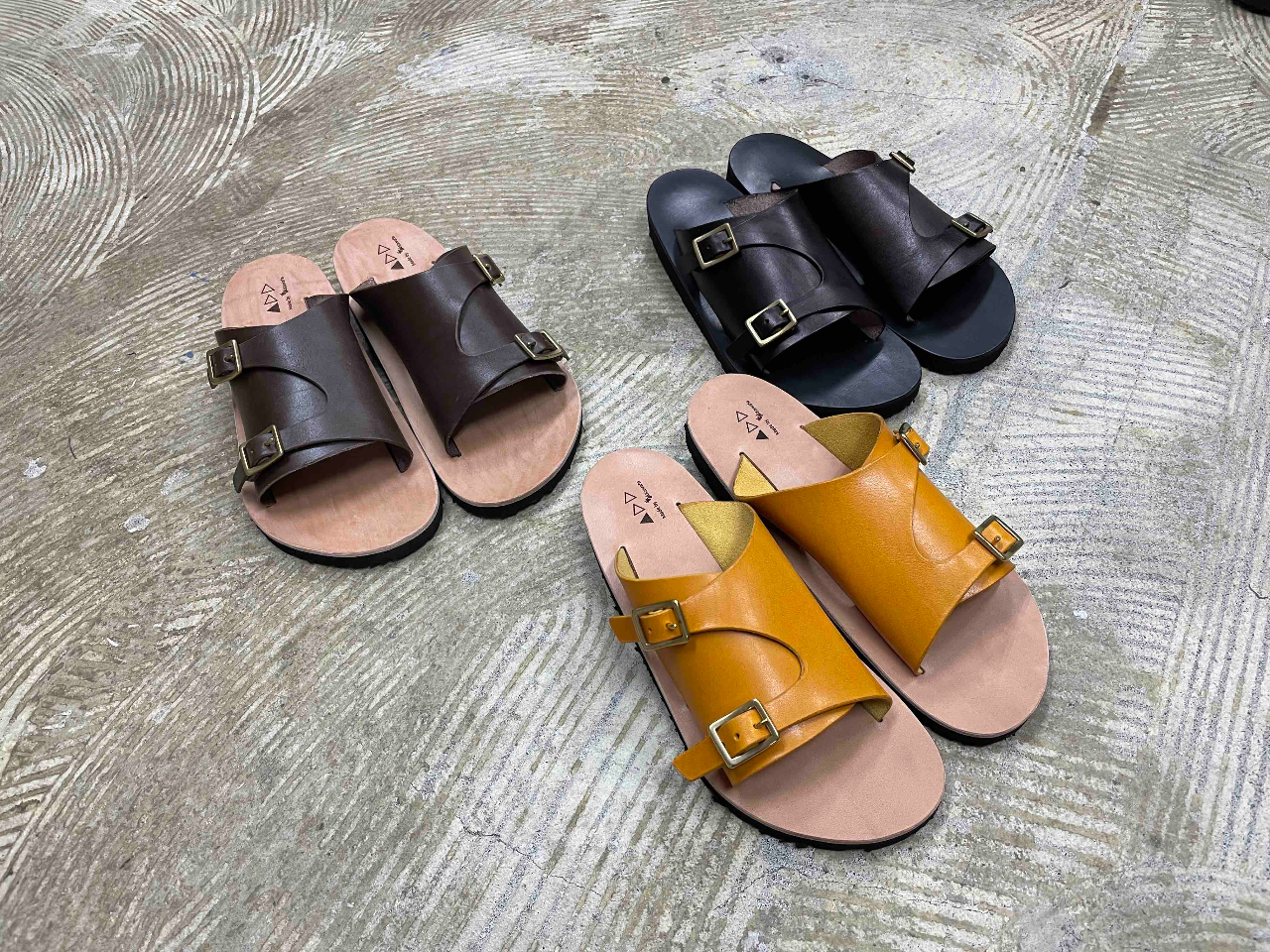 ダブルモンクサンダル制作☆男女兼用(23~26cm)