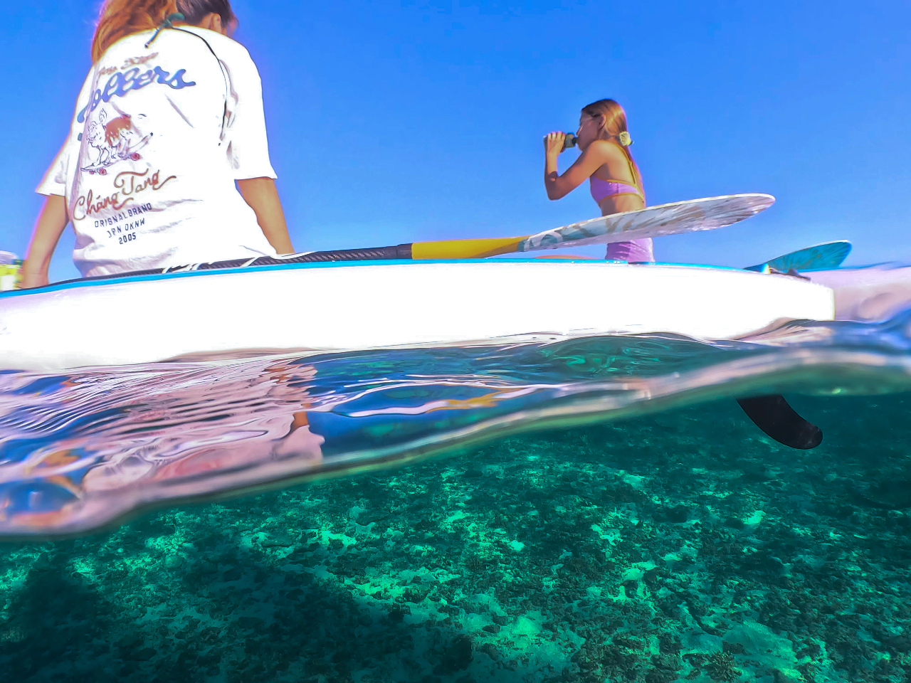 SUPの上でご飯time