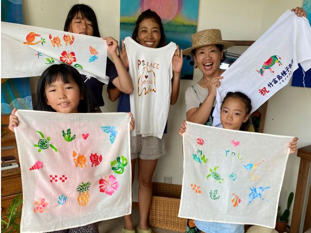 作品完成して記念撮影!