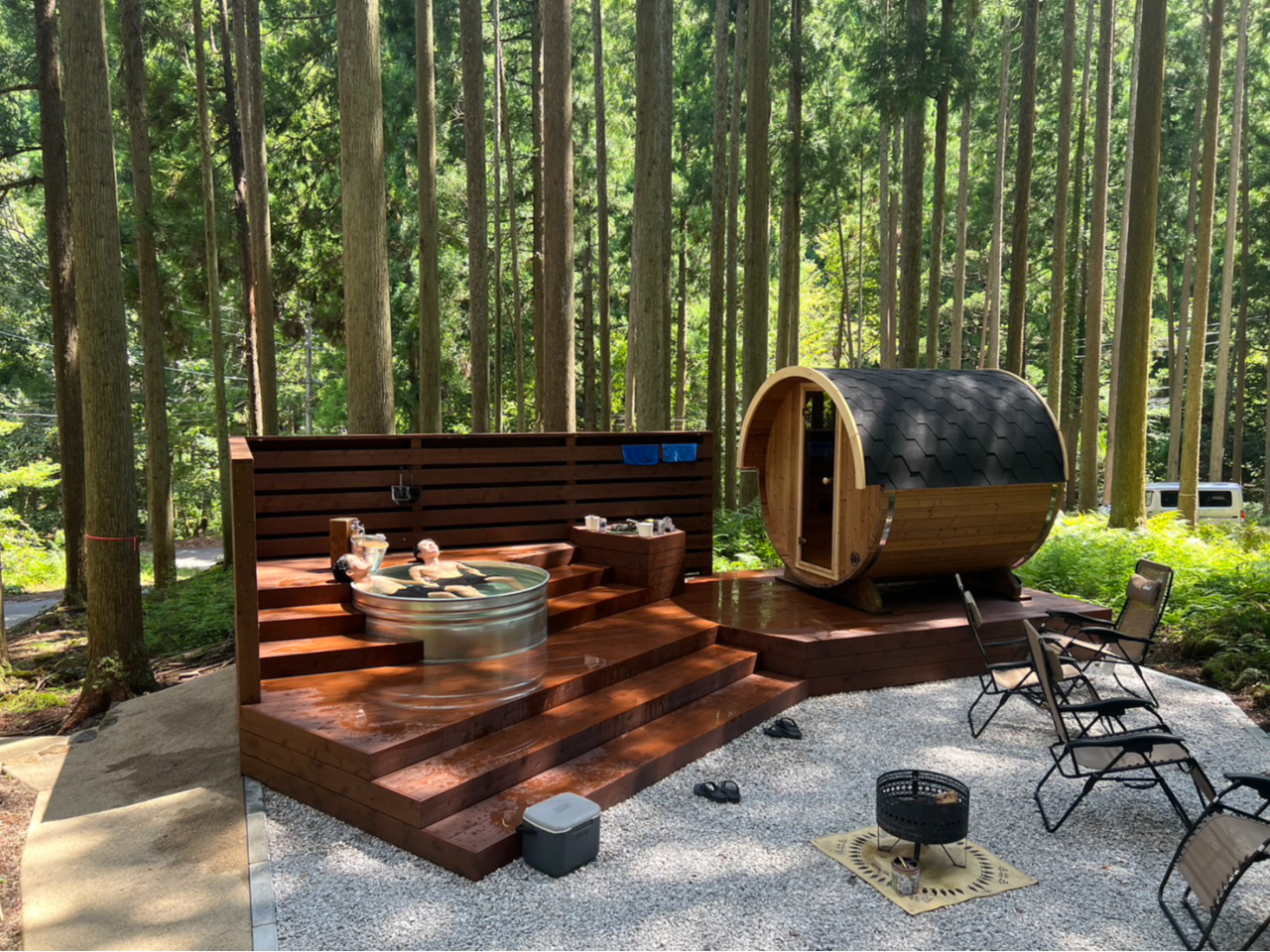 サウナ→水風呂→外気浴(森林浴)→ととのわないわけがない !