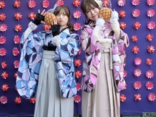 袴二尺袖プラン。ヘアセット付き、ヘア小物つけ放題。帯締め、レースインナー、トーク帽、グローブはオプションとなります