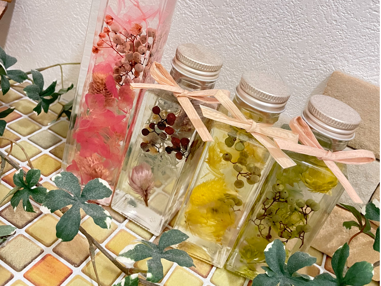 自分だけ特別なハーバリウム。プレゼントにも喜ばれます