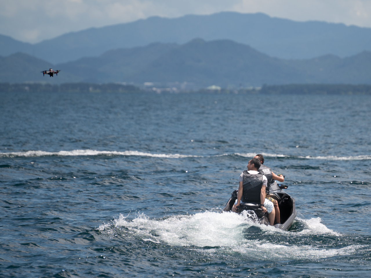 ジェットスキーの撮影に