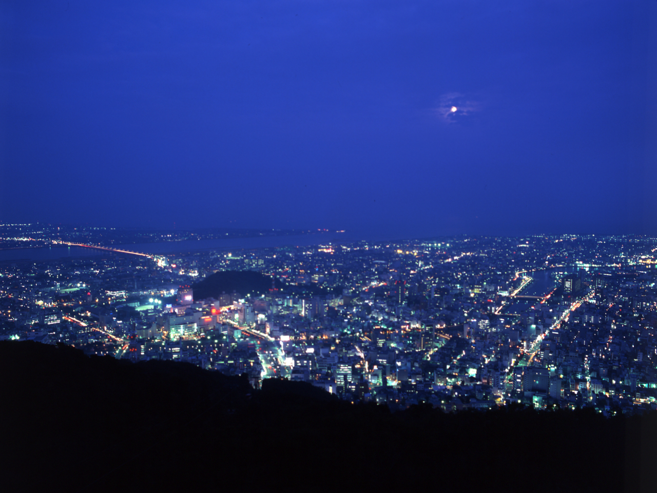 ◆徳島市街が一望＜あわぎん眉山ロープウェイ＞往復乗車券♪◆（17時半以降の夜間予...