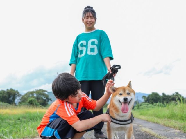 施設内ペットOKの施設です!(古民家内は玄関まで)近くにはオススメのお散歩コースがありますので、管理人にお尋ねくださいね