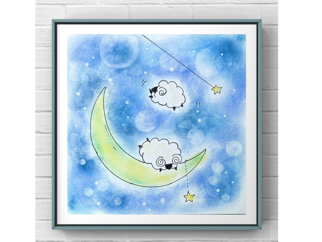 月と遊ぶ羊たち